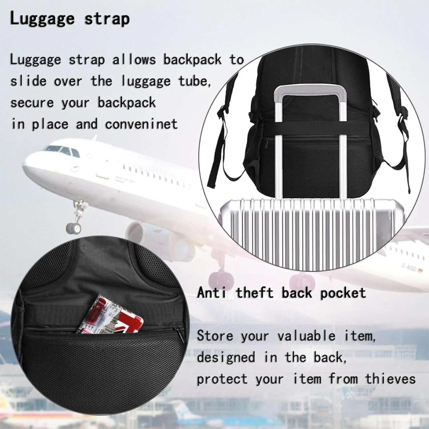 Time to relax in Saint Kitts Flag Business Laptop Backpack Travel Backpacks Outdoor Rucksack Large Bag Daypack with USB Charging Port Multi-Pocket for Hiking Camping
