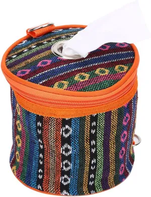 Tissue Holder Toilet Paper Storage Holder Outdoor Hiking Roll Paper Hanging Cover Wipes Box Case Holder Storage Bag with Hook for Camping Tent Home Office Toilet Paper Holder Camping