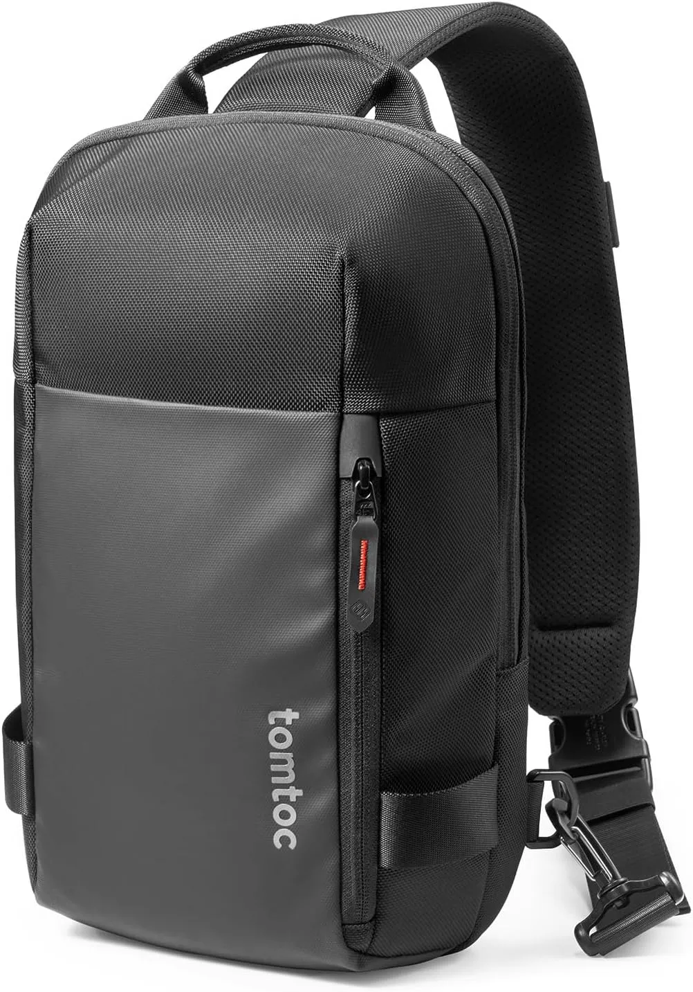 tomtoc Compact Sling Bag, Crossbody Chest Shoulder Bag for 11 inch 2025 iPad A16, iPad Air M3&M2, iPad Pro M4, M2&M1, Nintendo Switch 2/Switch/OLED, Slim Lightweight Daypack for Daily Use - XS Size