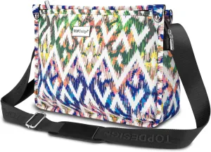 TOPDesign Lightweight Women Crossbody Bag, Shoulder Purse with Multiple Pockets, Triple Zip Handbag with Shoulder Strap
