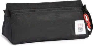 Topo Designs Dopp Kit - Travel Bag for Personal Care Essentials, Self Standing Shape, Fully Lined, Recycled Nylon (Black/Black)