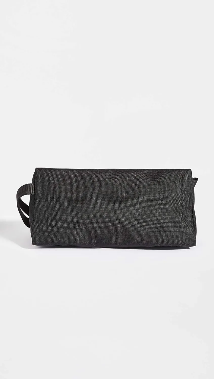 Topo Designs Dopp Kit - Travel Bag for Personal Care Essentials, Self Standing Shape, Fully Lined, Recycled Nylon (Black/Black)