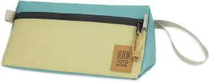 Topo Designs Dopp Kit - Travel Bag for Personal Care Essentials, Self Standing Triangular Shape, Fully Lined for Easy Cleaning, Recycled Nylon (Caribbean)