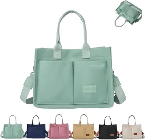 Tote Bag, Fashion Canvas Crossbody Bag, Large Capacity Portable Canvas Tote Bag Shoulder Bag For Women
