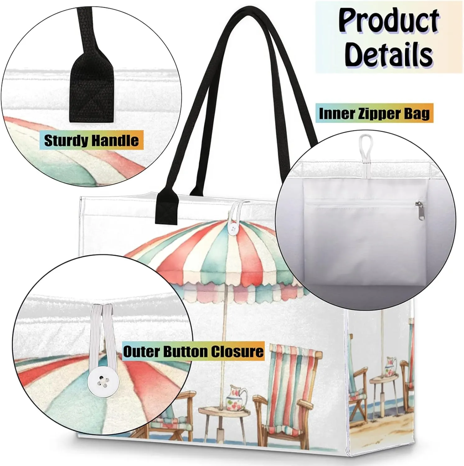 Tote Bag for Women Reusable Canvas Shoulder Bag