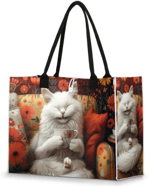Tote Bag for Women Reusable Canvas Shoulder Bag