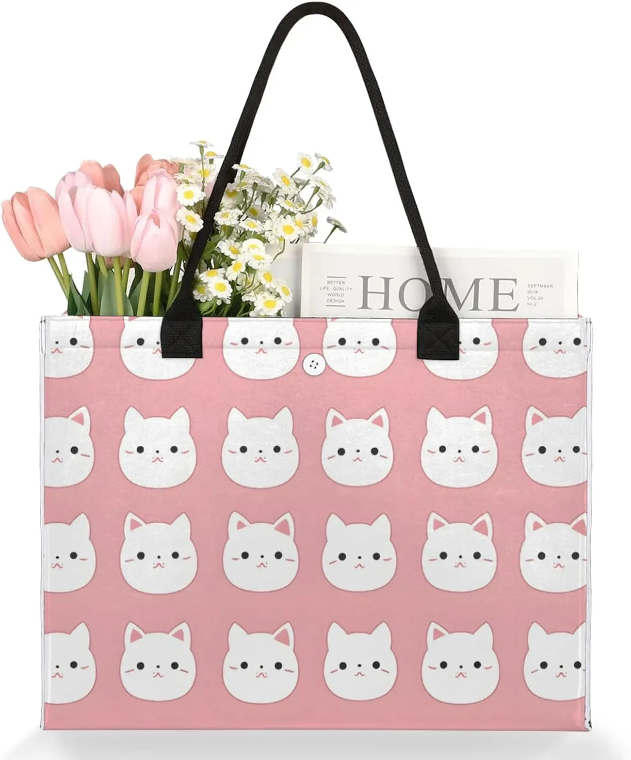 Tote Bag for Women Reusable Canvas Shoulder Bag