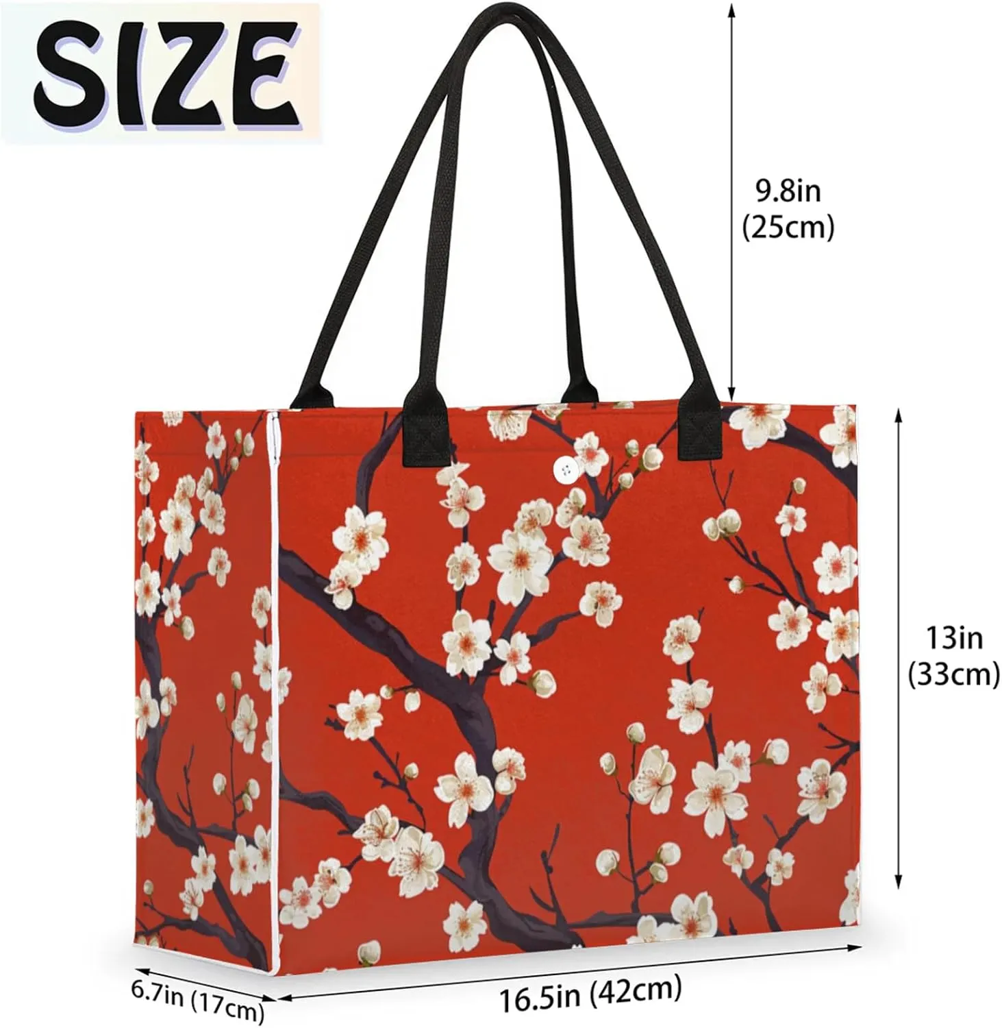 Tote Bag for Women Reusable Canvas Shoulder Bag