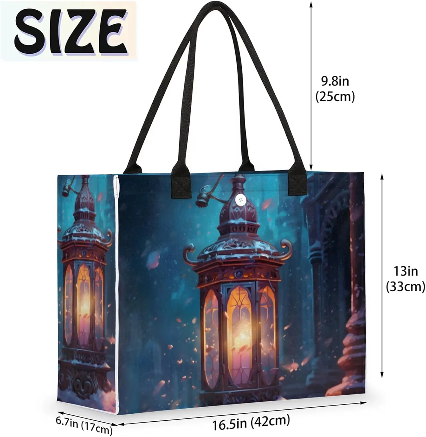 Tote Bag for Women Reusable Canvas Shoulder Bag