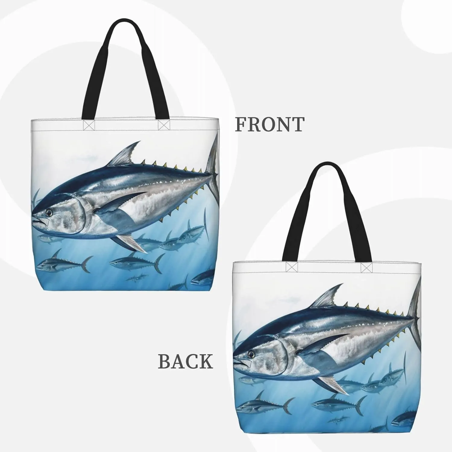 Tote Bag for Women Reusable Grocery Bags Boho Elephant Tote Bag with Inner Pocket Travel Tote for Shopping