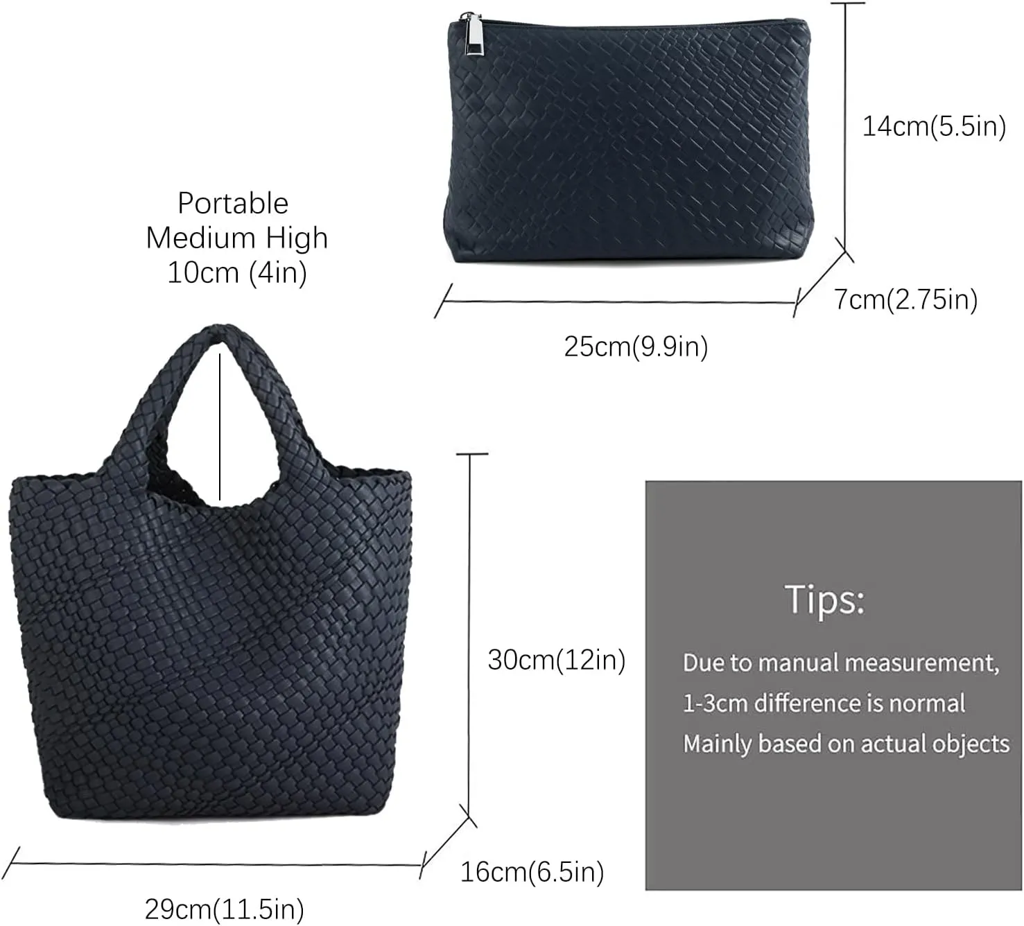 Tote Bag For Women Vegan Leather Handmade Woven Tote Bag Beach Bag Travel Handbag And Purse Top Handle Hobo Tote Bags