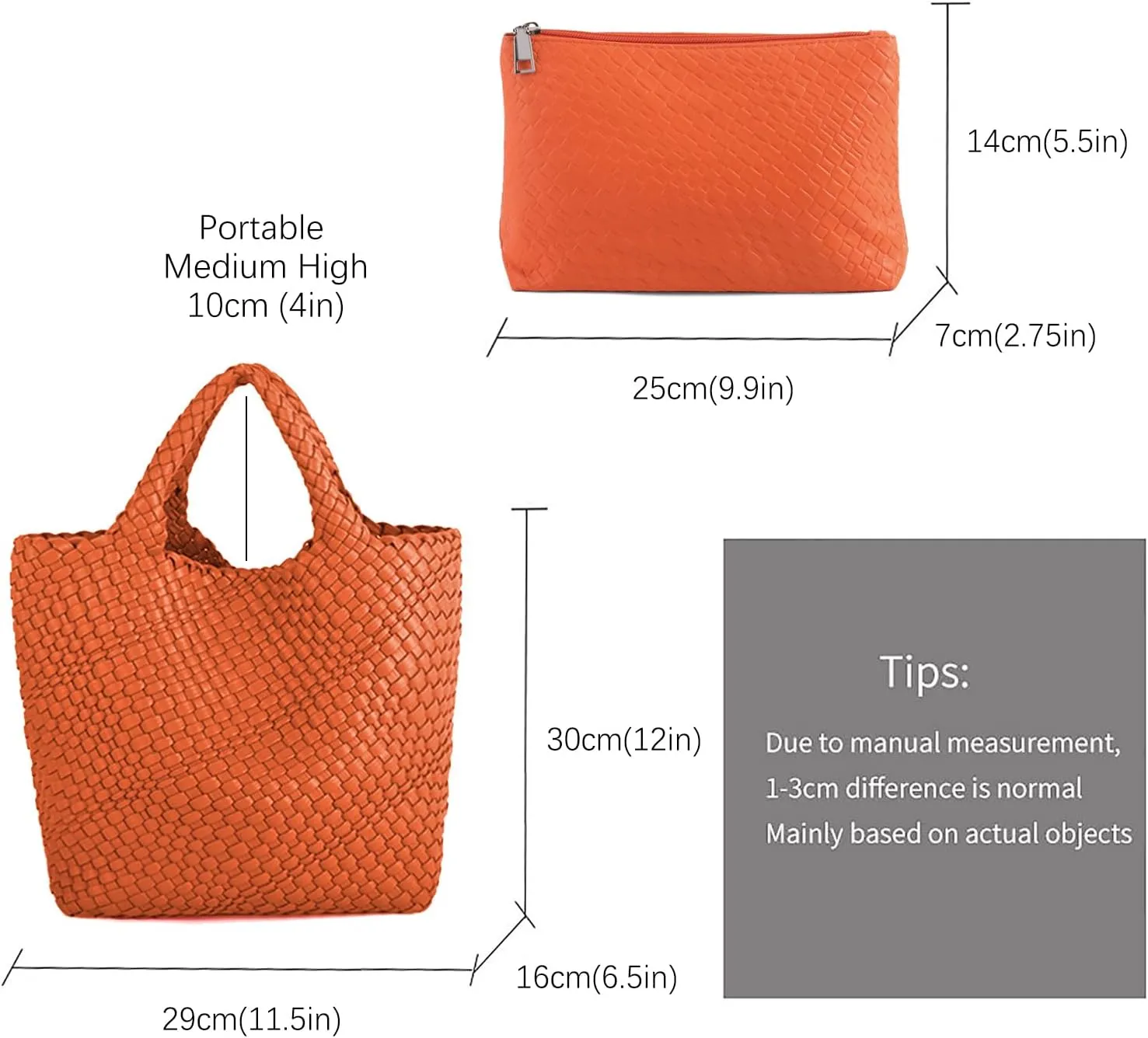 Tote Bag For Women Vegan Leather Handmade Woven Tote Bag Beach Bag Travel Handbag And Purse Top Handle Hobo Tote Bags
