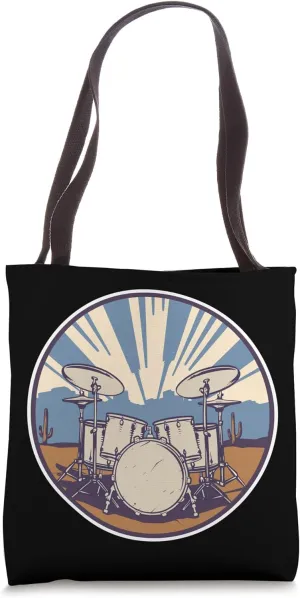 Trap Set Graphic Music Lover Tote Bag