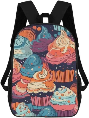 Travel Backpack for Men Laptop Backpack Many Flavors of Cakes Lightweight Casual Daypack for Business