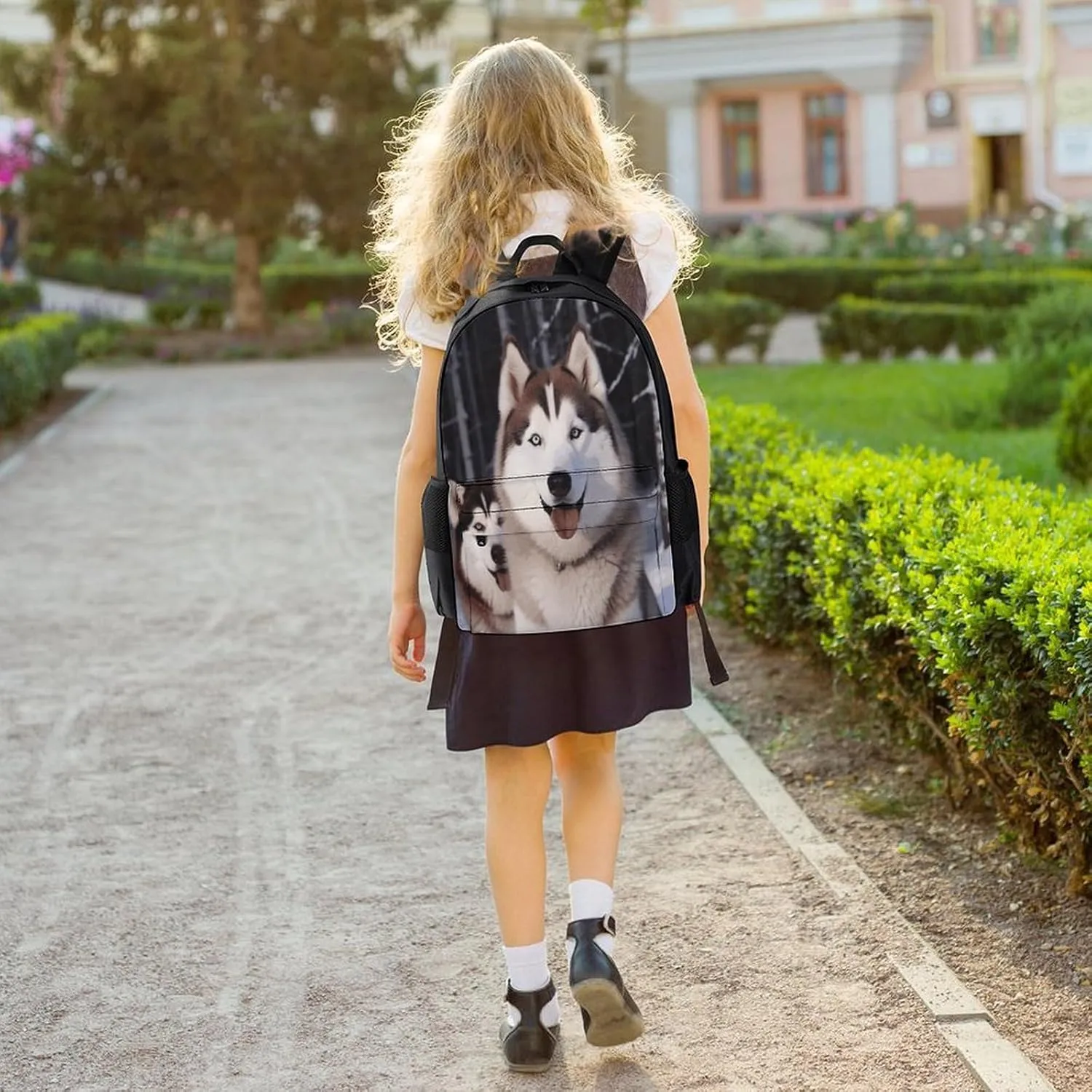 Travel Backpack Lightweight Laptop Backpack Personalized Huskies Casual Backpacks For Men Womens
