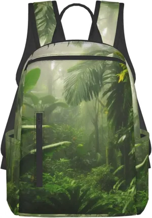 Travel Backpack Tropical Rainforest Laptop Backpack Lightweight Computer Bag Gift for Women Men Hiking Daypack