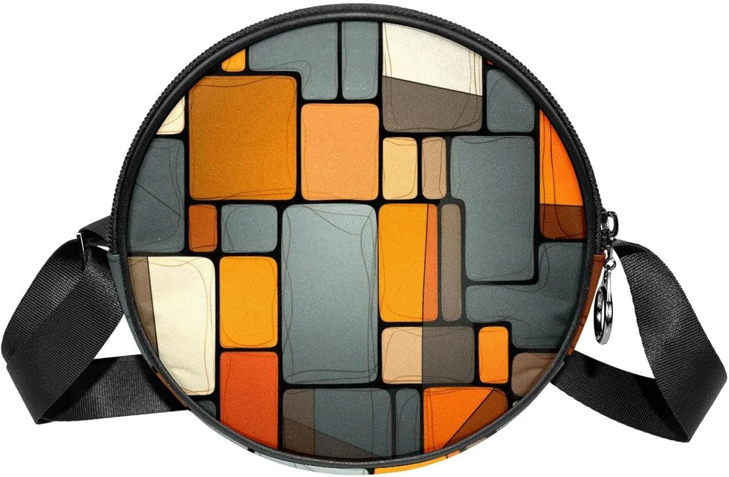 Travel Crossbody Bags for Women, Round, Shoulder Bag, brick background