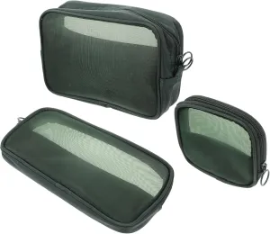 Travel Toiletry Bag for Women 3 Pack Mesh Makeup Bags Portable Cosmetic Storage