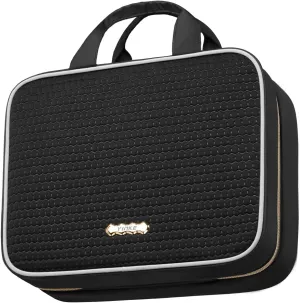 Travel Toiletry Bag with Hanging Hook, TSA Approved Makeup Cosmetic Bag, Travel-Size Accessories, Travel Organizer for Full-Sized essentials(Black), 060101-BK