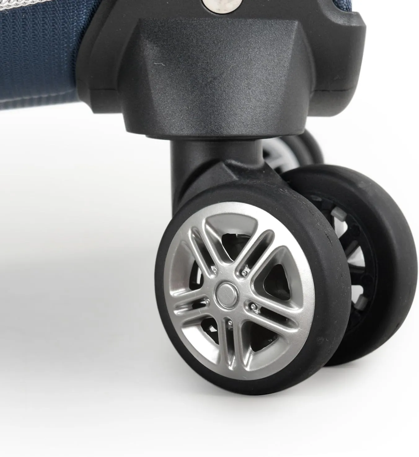 Traveler's Choice Lares Softside Expandable Luggage with Spinner Wheels, Navy, Checked 30-Inch