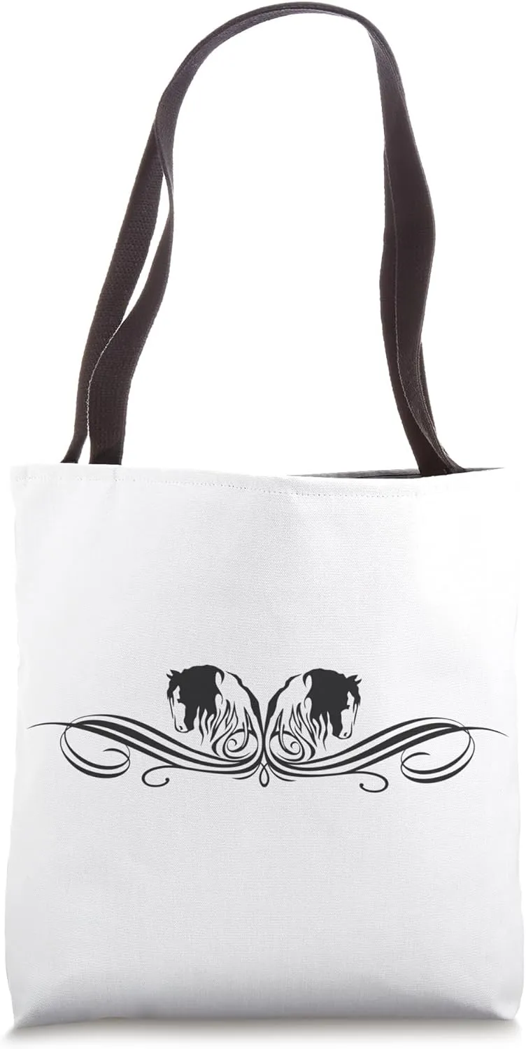 Trending Gypsy Horse Drum Horse Gypsy Vanner Horse Flourish Tote Bag