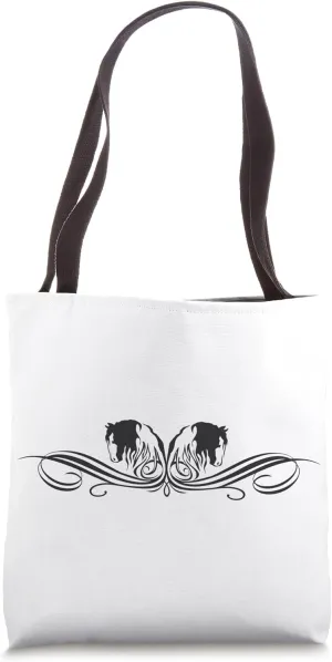 Trending Gypsy Horse Drum Horse Gypsy Vanner Horse Flourish Tote Bag