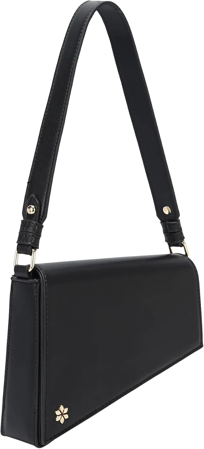 Triangular Geometric Under Arm Hobo Bag - PU Vegan leather