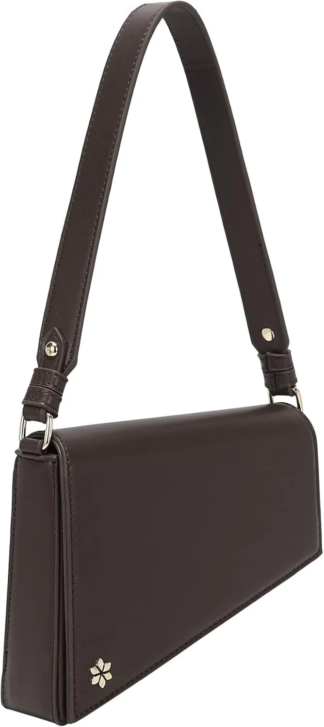 Triangular Geometric Under Arm Hobo Bag - PU Vegan leather