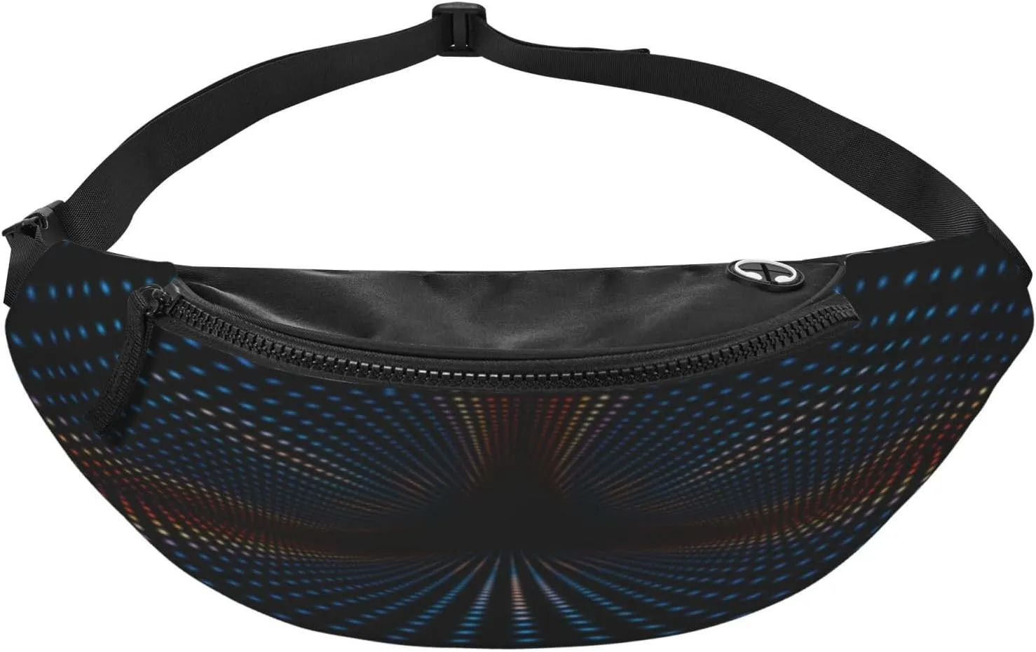 Triangular Polka Dots Tunnel Fanny Pack, Crossbody Waist Packs for Women Men Waist Bags with Adjustable Strap for Travel Running Hiking Sport