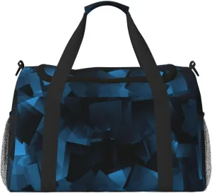 Triangular Space Travel Duffel Bag Large Foldable Waterproof Overnight Bag For Beach Swim Bags Pool Sports Gym