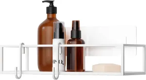 Umbra Cubiko Shower Bin Caddy Set, White