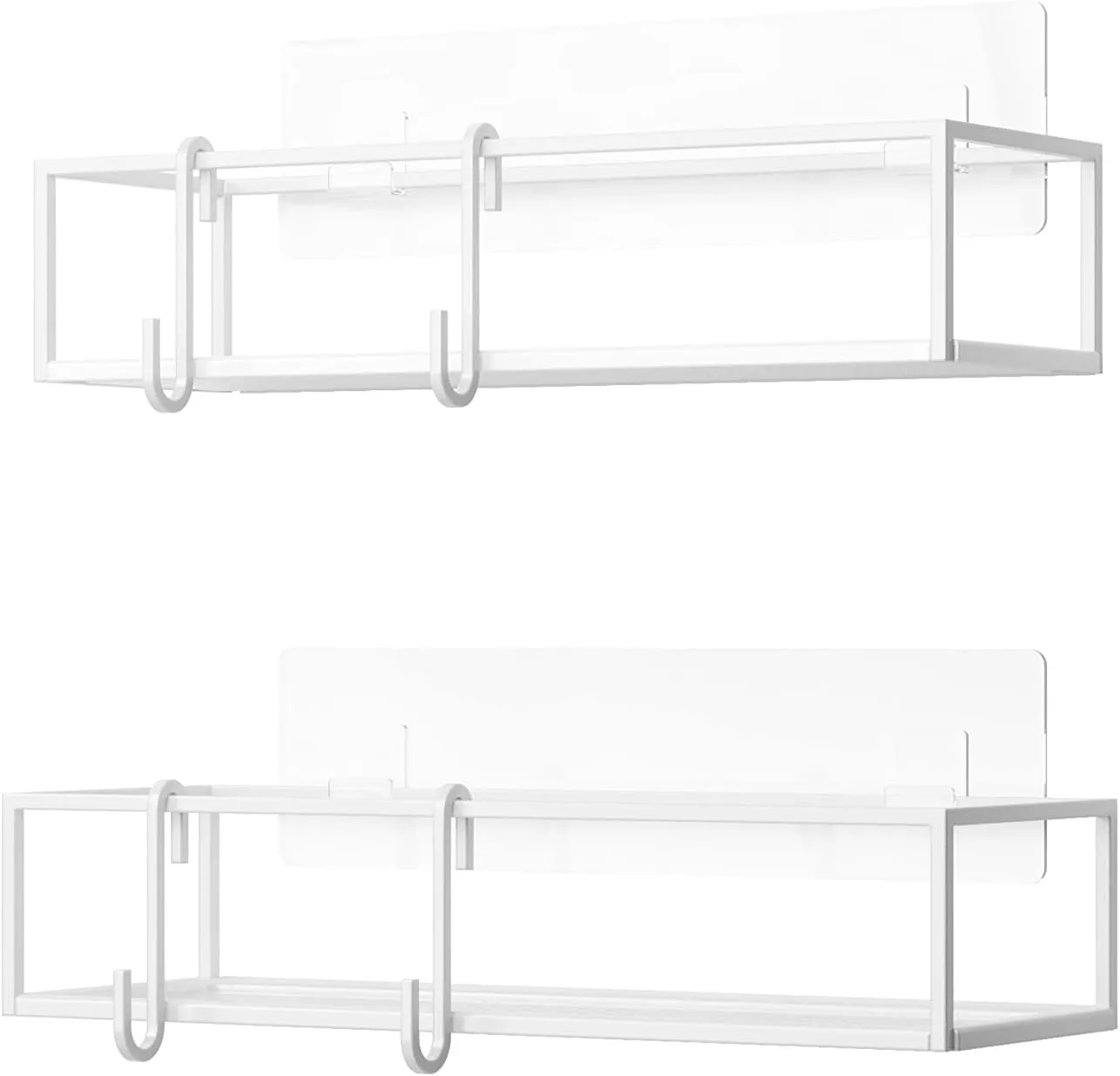Umbra Cubiko Shower Bin Caddy Set, White