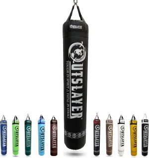 Unfilled Muay Thai Punching Bag 6ft – Heavy Bag (up to 150lb), Premium MMA & Kickboxing Bag, Made in USA