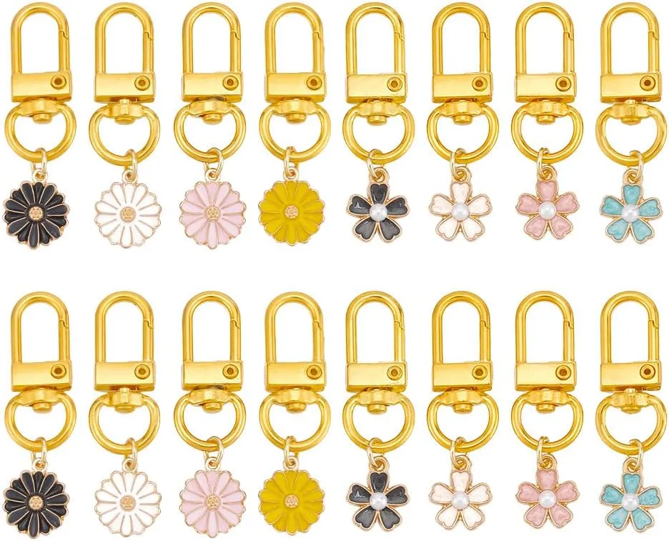 UNICRAFTALE Smile Expression Keychains Smile Face Cute Pendant Decoration for Women Bag Charms Key Chains Car Key Pendant