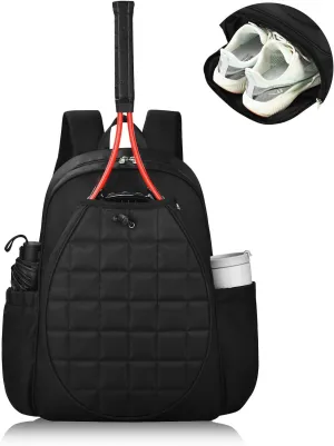 Universal Pickleball Bag with Shoe Compartment/Fence Hook & Adjustable, Gym Weekender Travel Bag