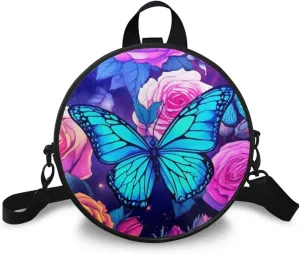 Upetstory Small Crossbody Round Purse for Women Teen Girls Shoulder Bag