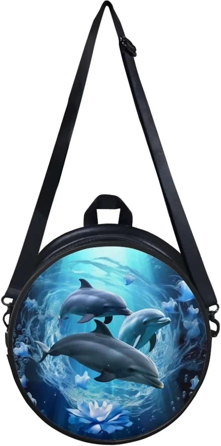 Upetstory Small Crossbody Round Purse for Women Teen Girls Shoulder Bag