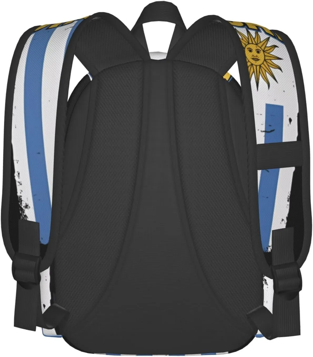 Uruguay Uruguayan Flag Casual Backpack Large Capacity Travel Backpacks Laptop Daypack Commuter Rucksack Adjustable Strap Sports Bags for Hiking Biking