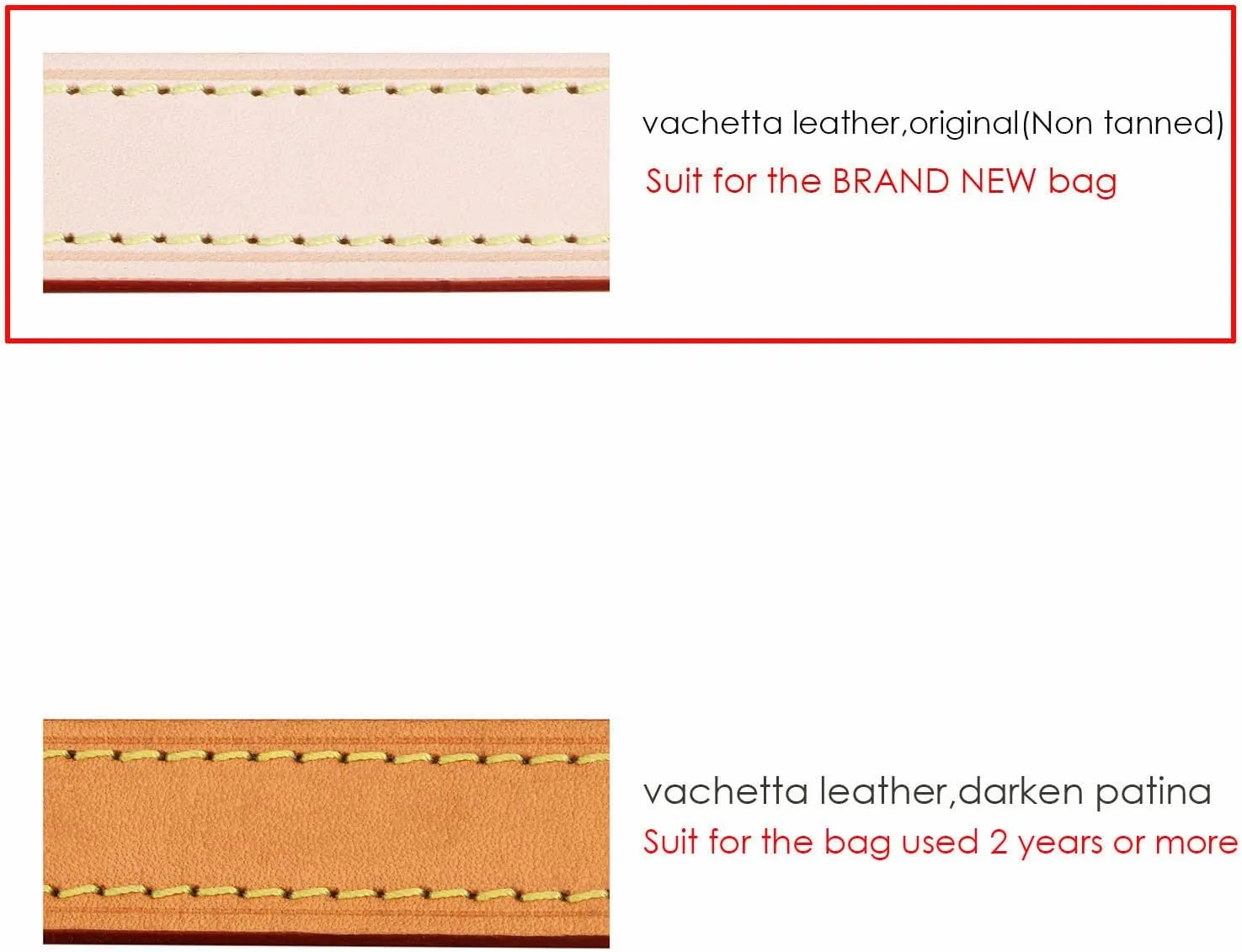 Vachetta Leather Cross Body Strap Medium Size Strap DIY Strap for Speedy 25 30 35 Shoulder Bag
