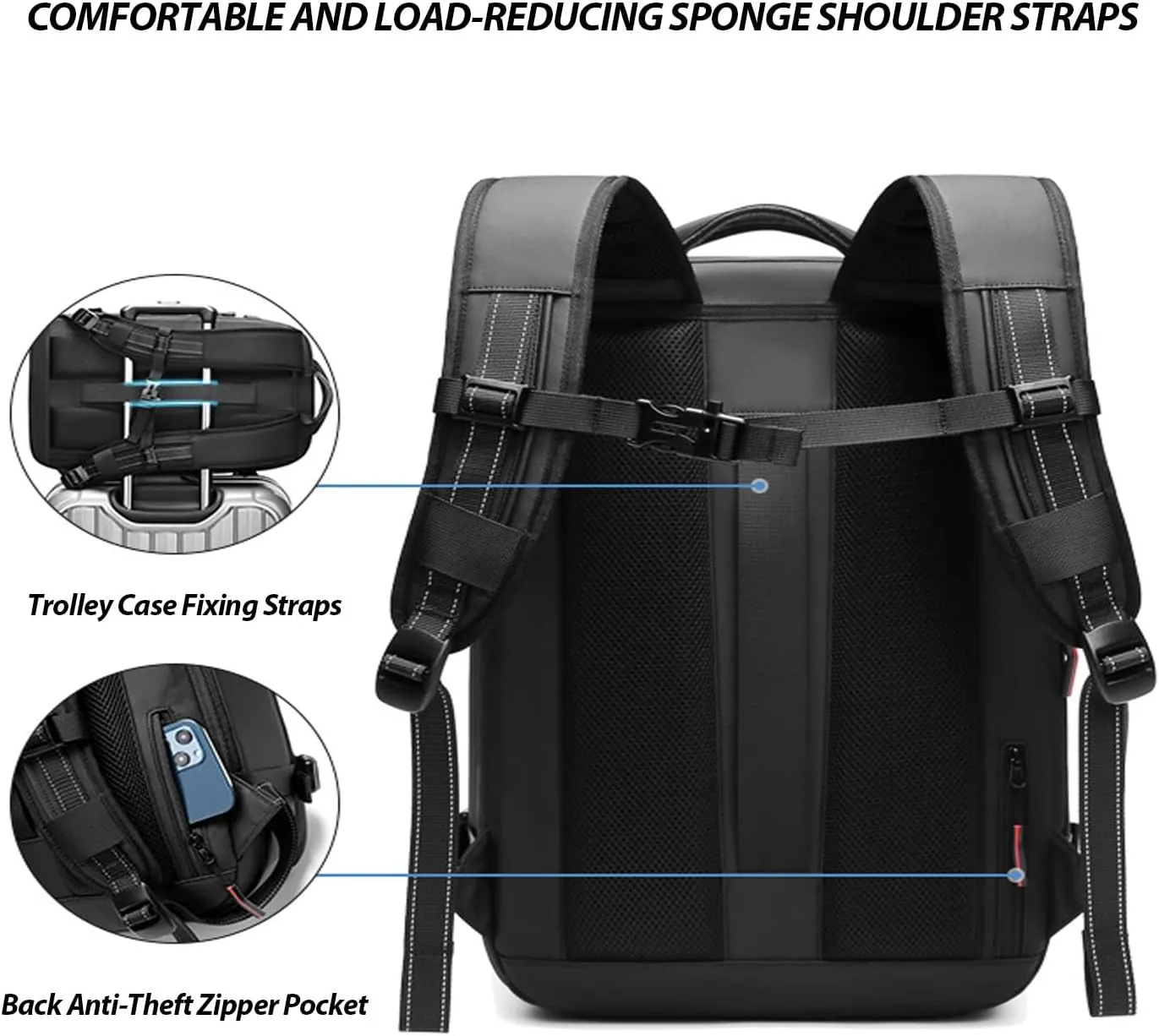 Vacpack Backpack, Vacuum Compression Travel Backpack, 60L Expandable, Green