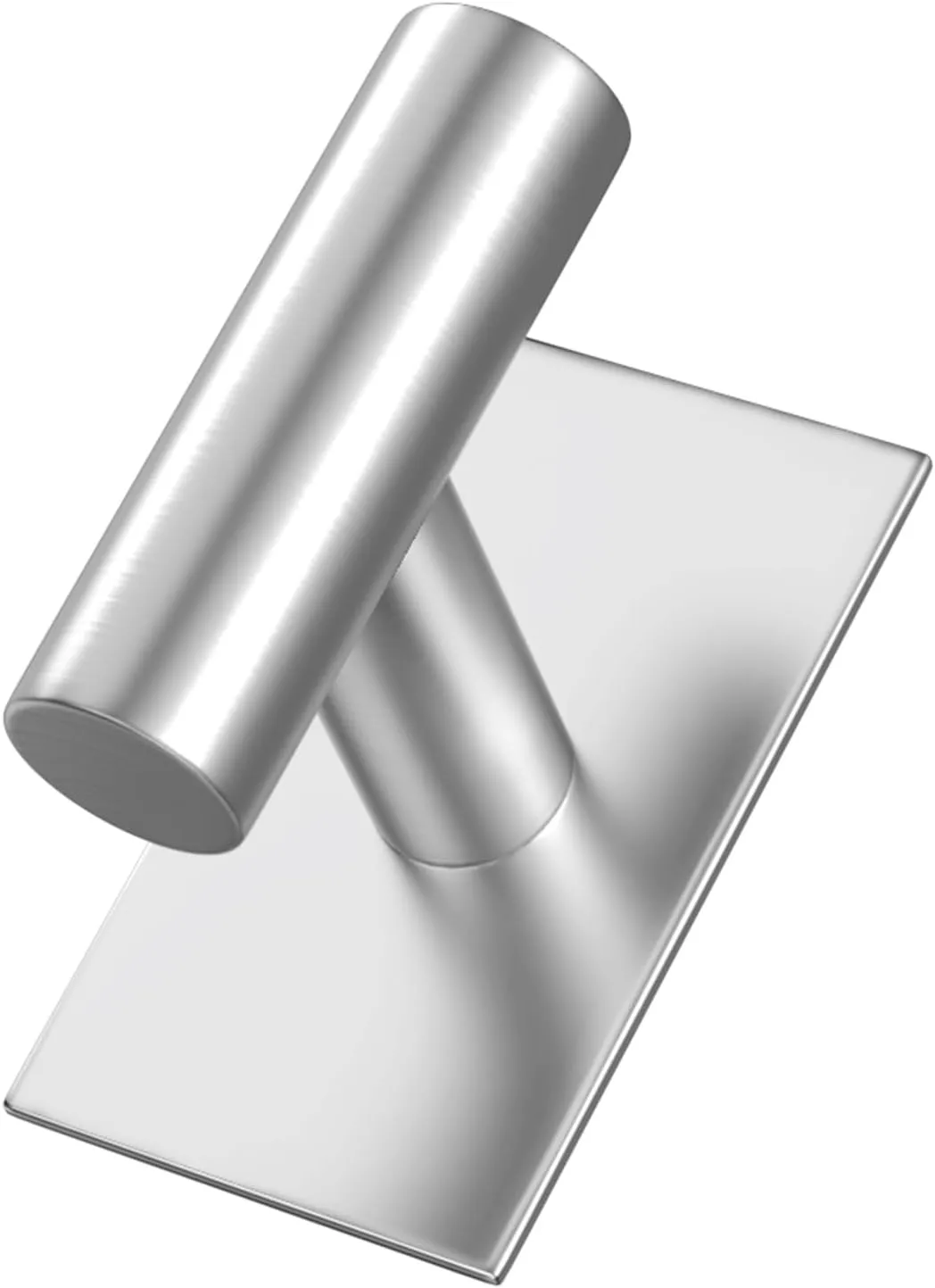 VAEHOLD Wall Towel Hooks, Heavy Duty Sticky Holder Waterproof Towel Hooks for Hanging Coat, Clothes, Closet Hook Wall Mount for Kitchen (Silver, Adhesive 4 Pack)