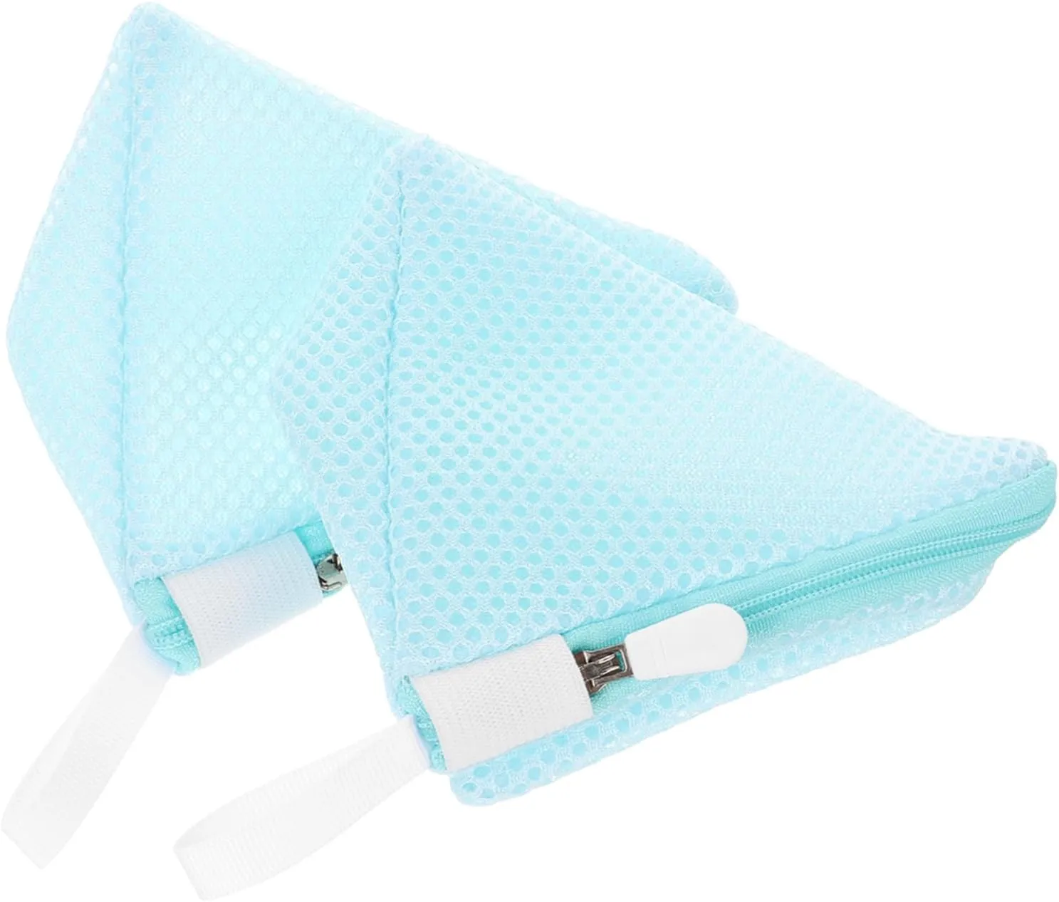 VALICLUD 2pcs Portable Travel Laundry Bags Polyester Mesh Washing Pouches for Triangular Design for Underwear Hosiery Durable Breathable Organizing Bags