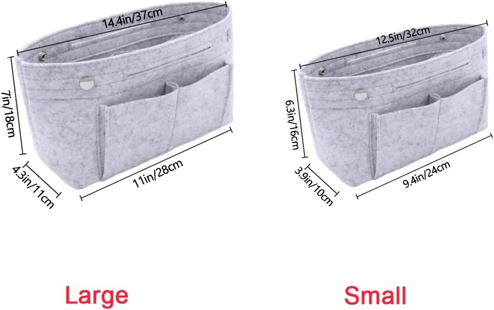 VANCORE Felt Insert Handbag Organizer Travel Purse Bag Organiser