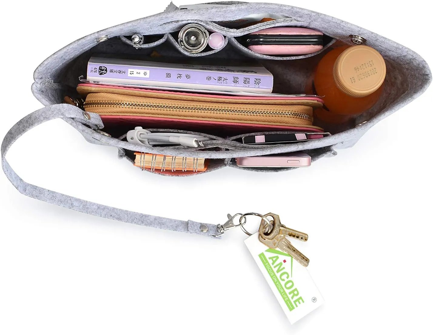 VANCORE Felt Insert Handbag Organizer Travel Purse Bag Organiser