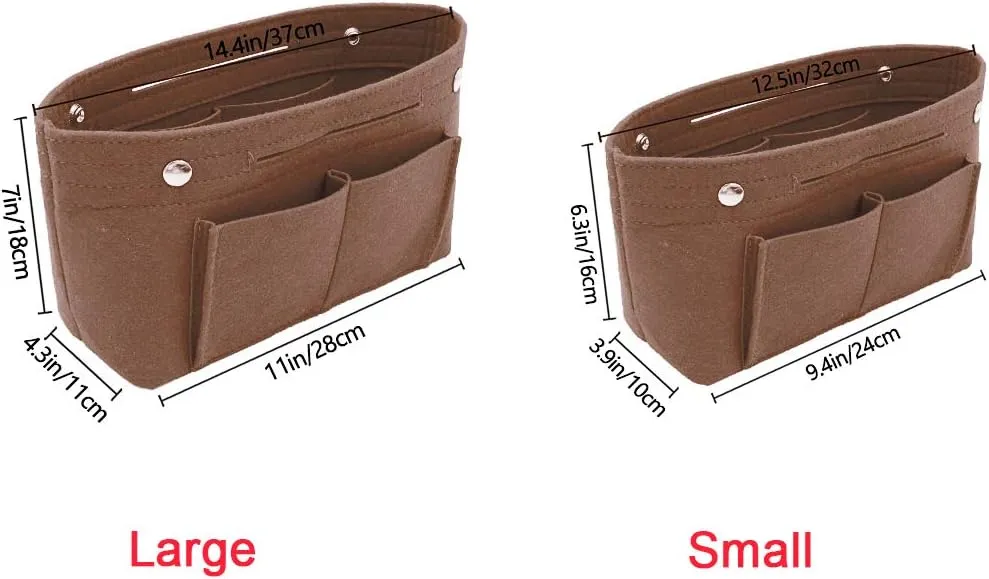 VANCORE Felt Insert Handbag Organizer Travel Purse Bag Organiser
