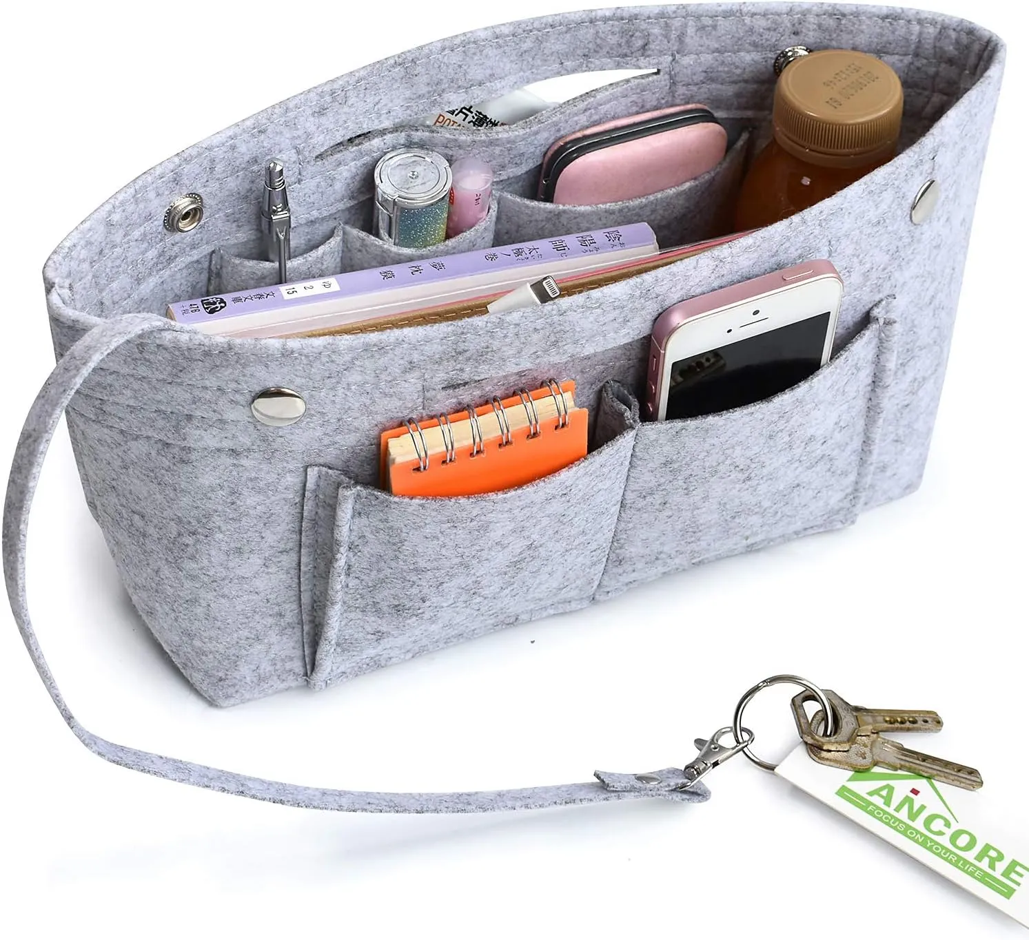 VANCORE Felt Insert Handbag Organizer Travel Purse Bag Organiser