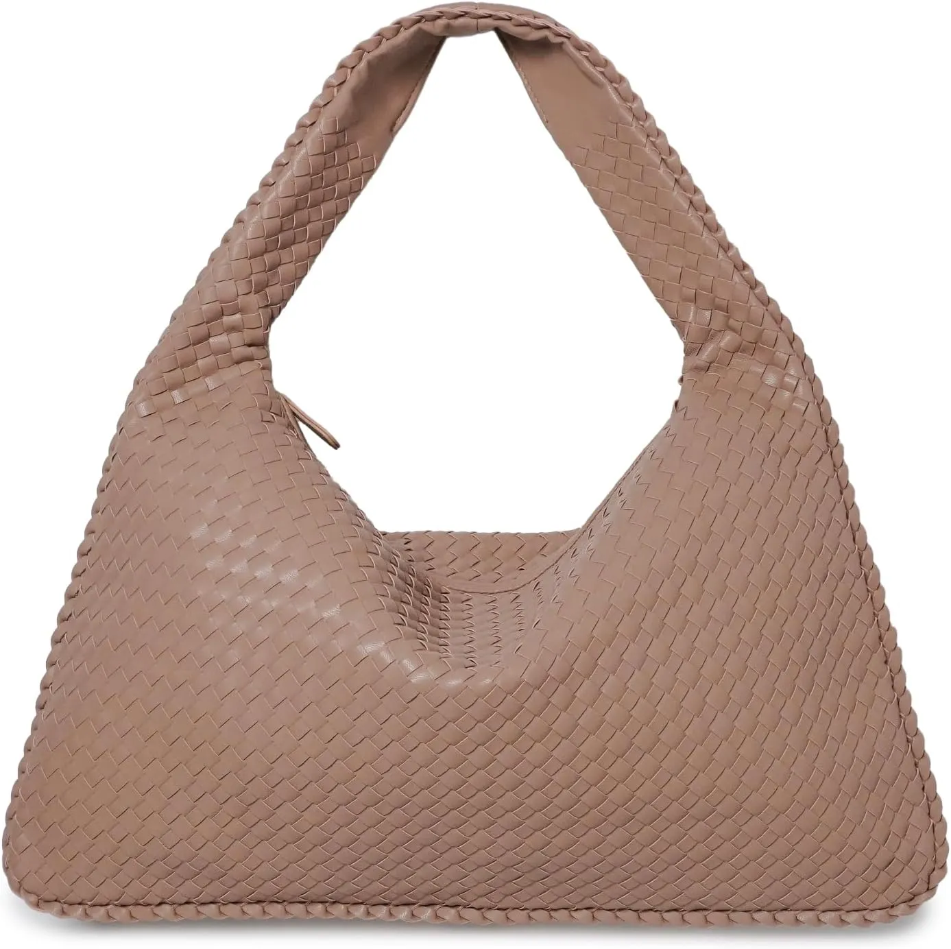 Vegan Leather Woven Hobo Bag, Braided Handbag, Woven Shoulder Bag