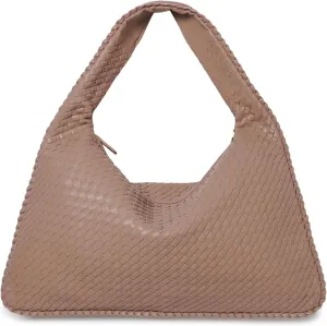Vegan Leather Woven Hobo Bag, Braided Handbag, Woven Shoulder Bag