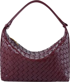 Vegan Leather Woven Tote Handbag, Top-handle Shoulder Bag, Pure Underarm Purse, Clutch, Braided