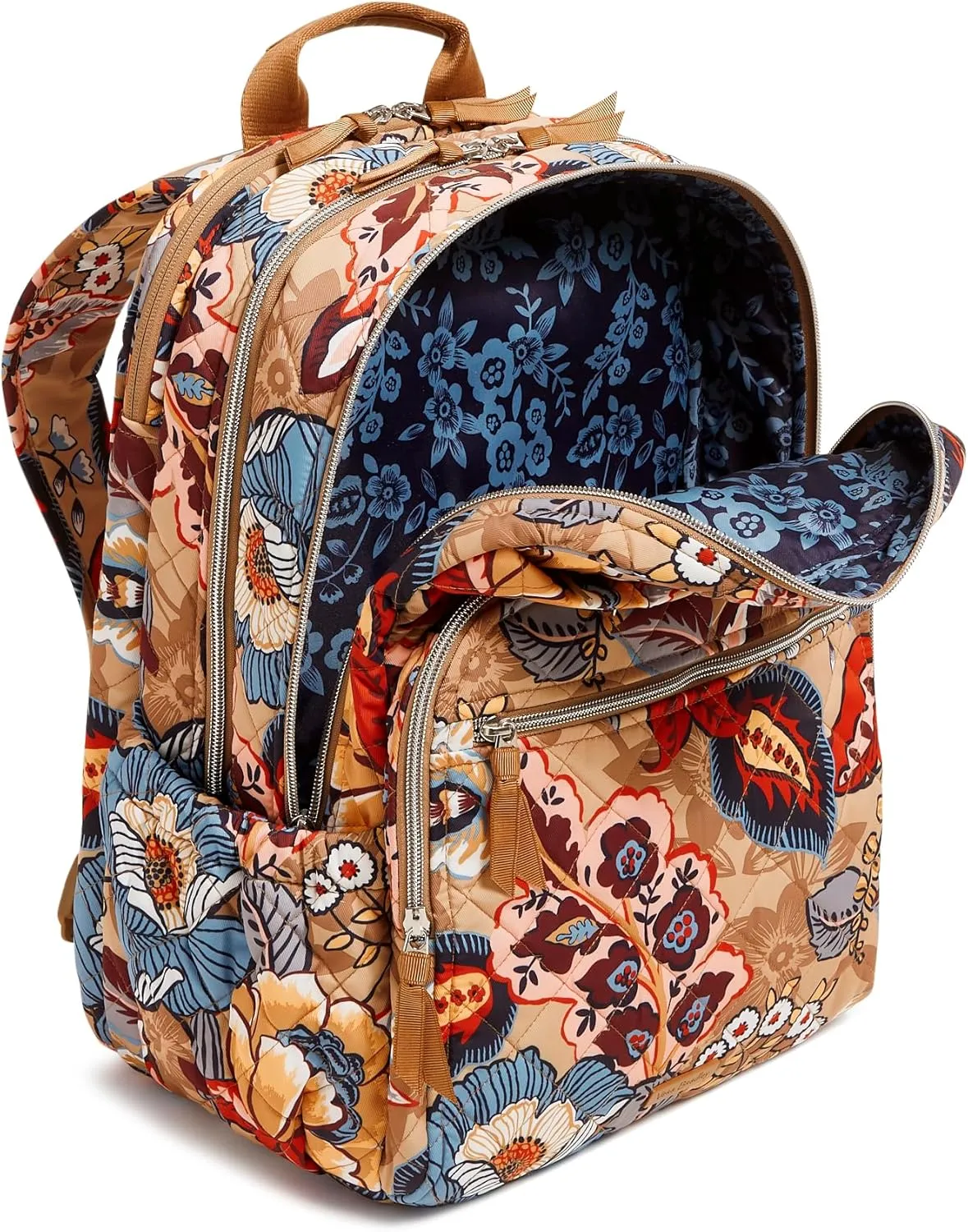 Vera Bradley Performance Twill XL Campus Backpack, Botanical Beauty